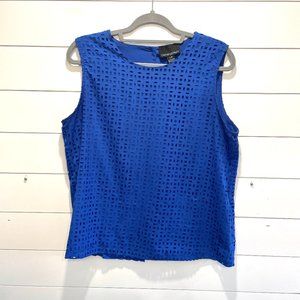 Cynthia Rowley Sleeveless Royal Blue Top